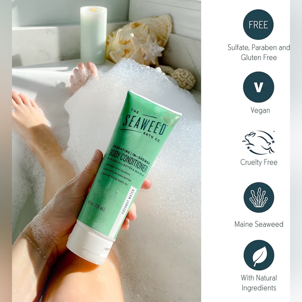The Seaweed Bath Co. Hydrating In-Shower Body Conditioner, 8 Ounce